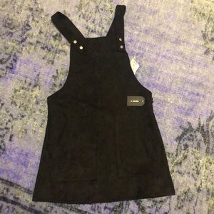 Forever 21 Faux Suede Pinafore Dress